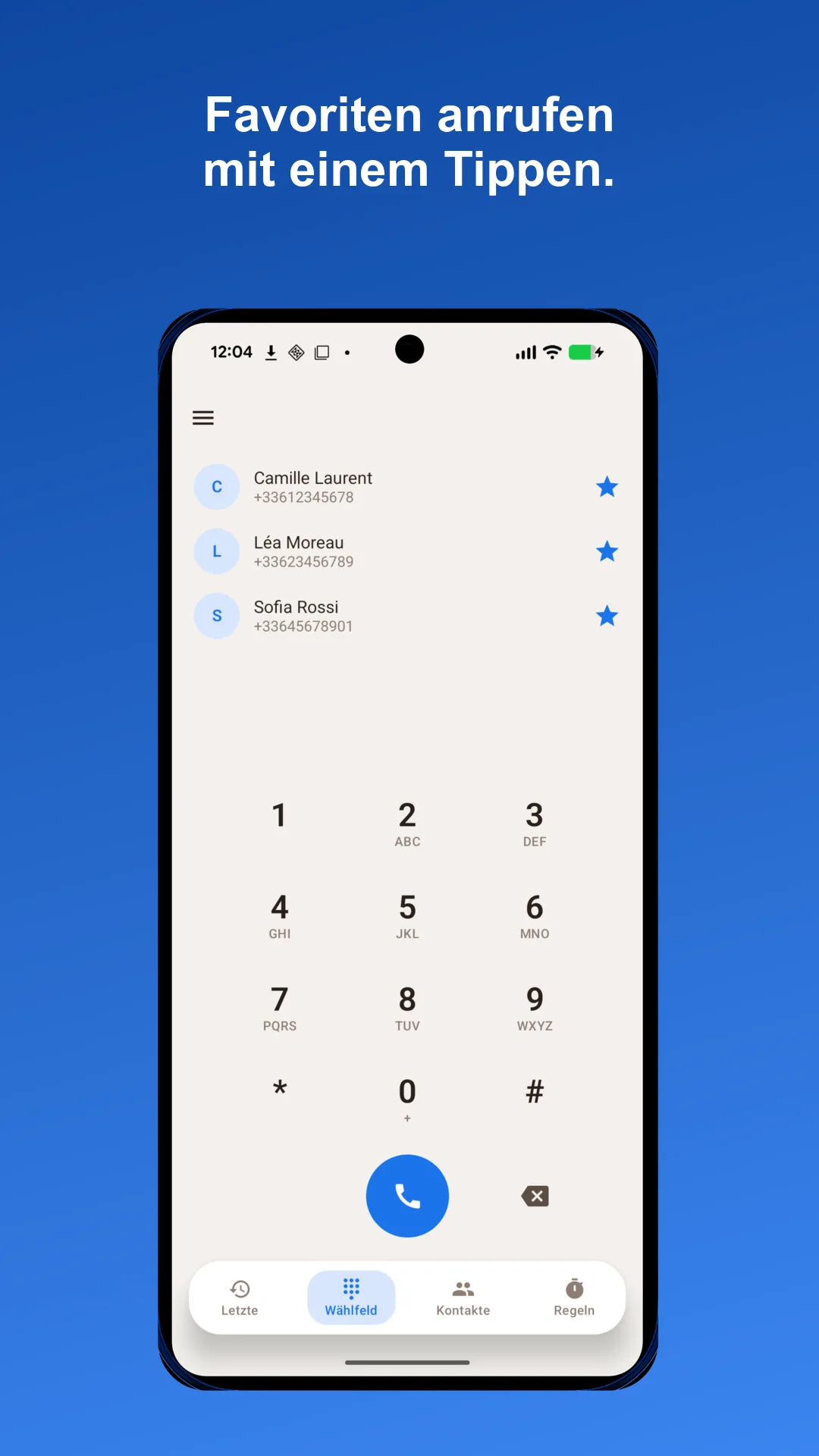 Screenshot der Silencia-App 2