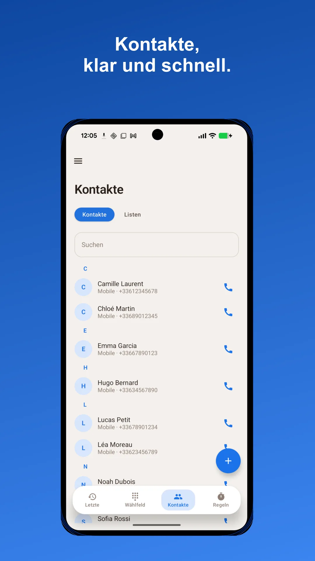 Screenshot der Silencia-App 3